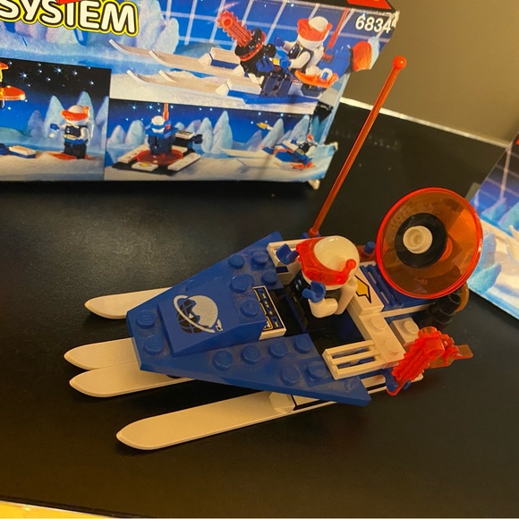 LEGO Space Ice Planet 6834 Celestial Sled 100% Complete w Box Instructions 1993 - Picture 4 of 6